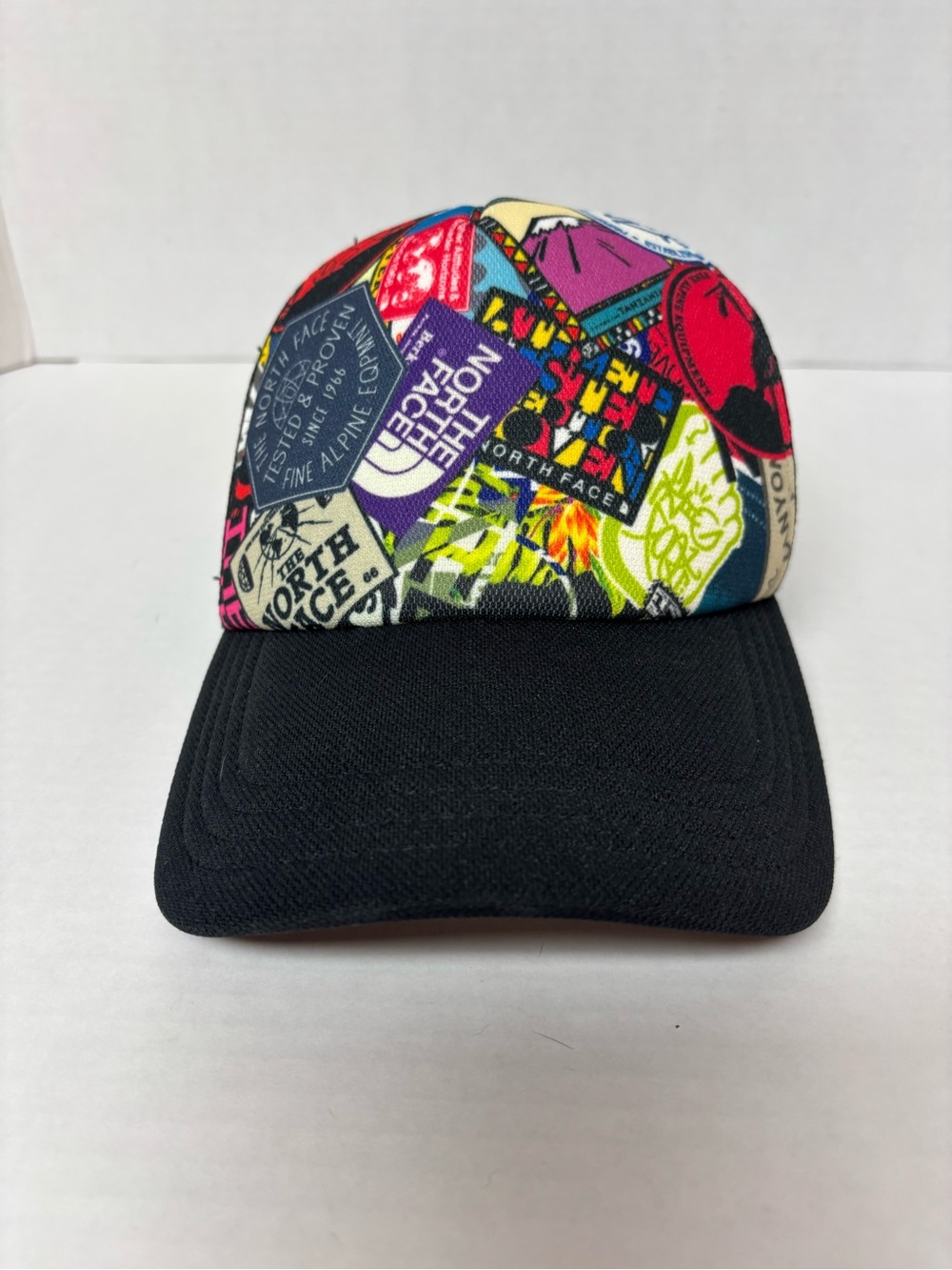 The North Face Black-Brim Patchwork Logo Cap